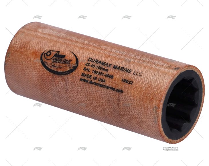 CUSCINETTO FENOLICO-GOMMA 25x40x100mm DURAMAX