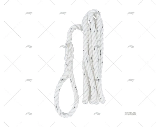 CABO P/DEFENSA BRANCO 12mm 2,3m C/GAZA MEYER