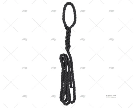FENDER ROPE BLACK 10mm 1,5m W/BEND MEYER