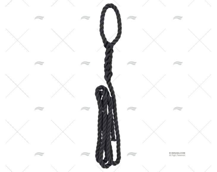 CABO P/DEFENSA PRETO  10mm 1,5m C/OLHAL MEYER