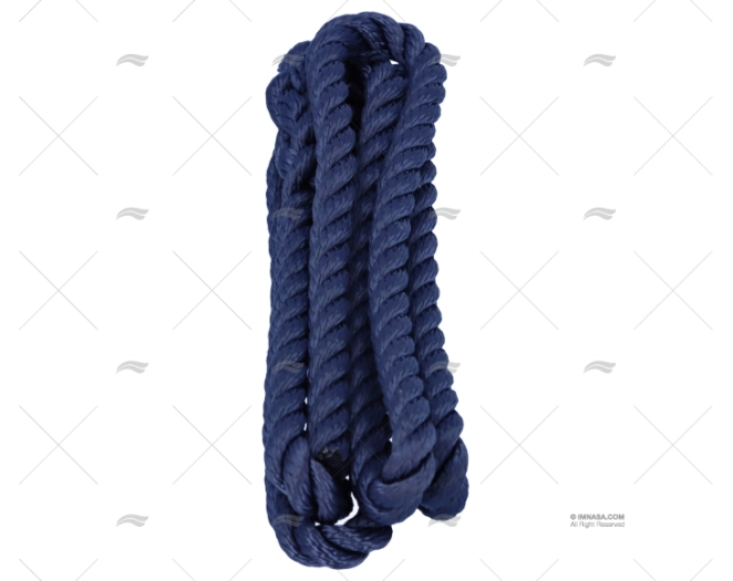 CIMA P/PARABORDO BLU 10mm 1,5m C/OCCHIELLO MEYER