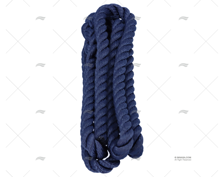 CIMA P/PARABORDO BLU 10mm 1,5m C/OCCHIELLO MEYER