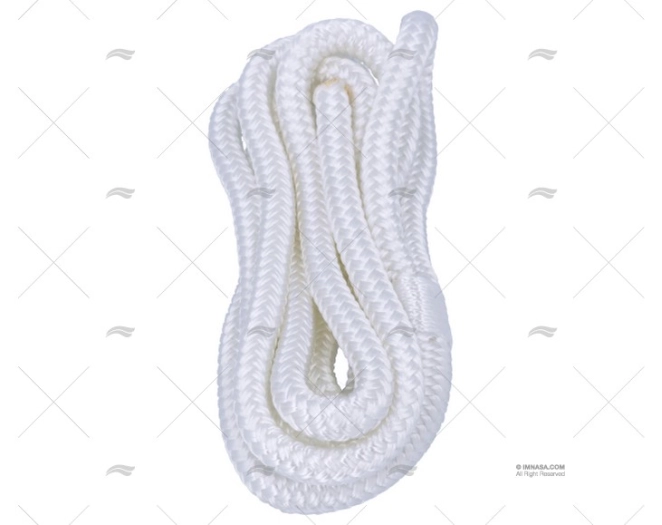 CABO P/DEFENSA BRANCO 10mm 2m   C/OLHAL