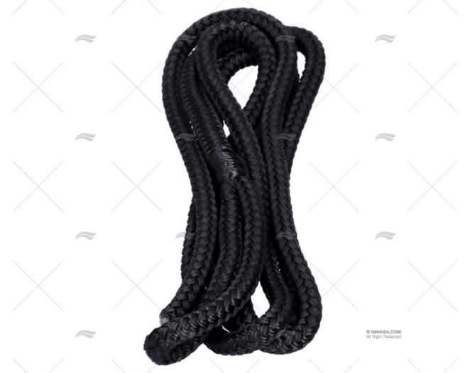 CABO P/DEFENSA PRETO  08mm 1.5m C/GAZA