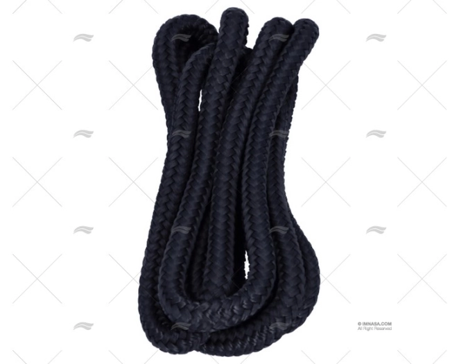 CABO P/DEFENSA PRETO  12mm 2.5m C/GAZA