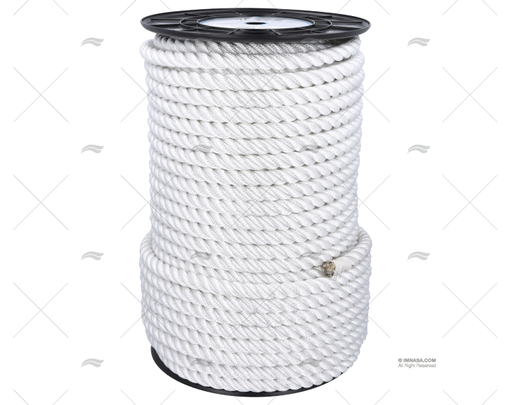 MOORING ROPE WHITE 22mm HIGH