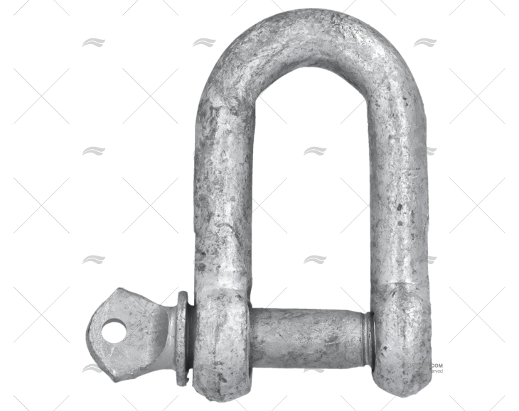 SHACKLE 'D' GALVANIZED 10mm