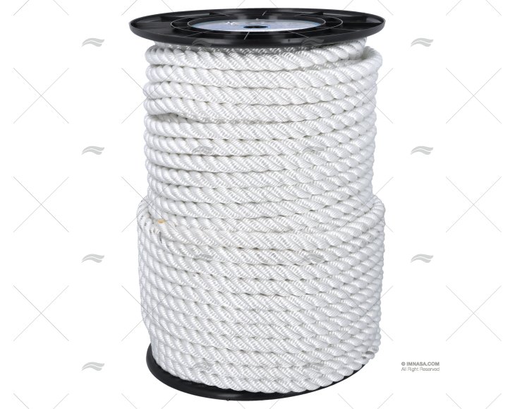 MOORING ROPE WHITE 22mm MEDIUM