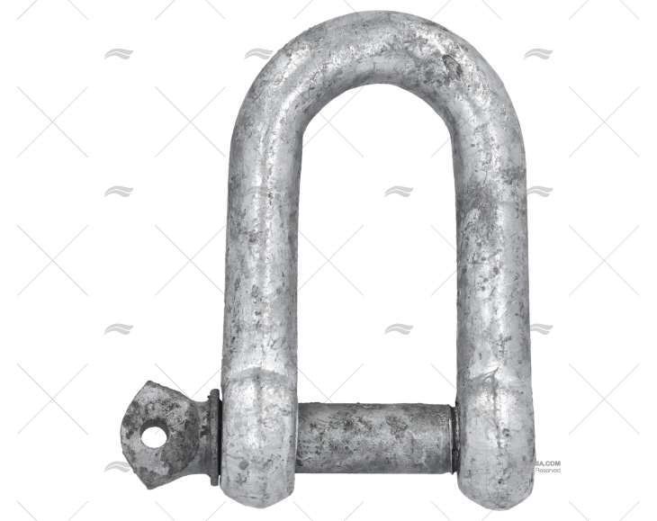 SHACKLE 'D' GALVANIZED 12mm