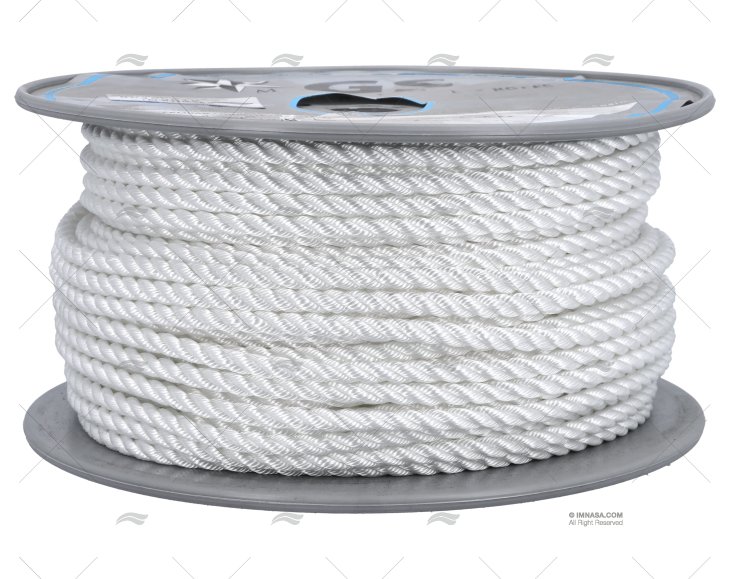 MOORING ROPE WHITE 8mm HIGH STRENGTH