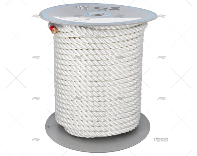 MOORING ROPE WHITE 14mm HIGH LIROS
