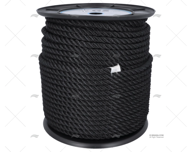 CABO CABLAGEM 10mm PRETO  ALTA TENACIDADE