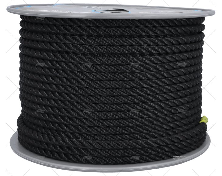 MOORING ROPE BLACK 10mm HIGH STRENGTH LIROS