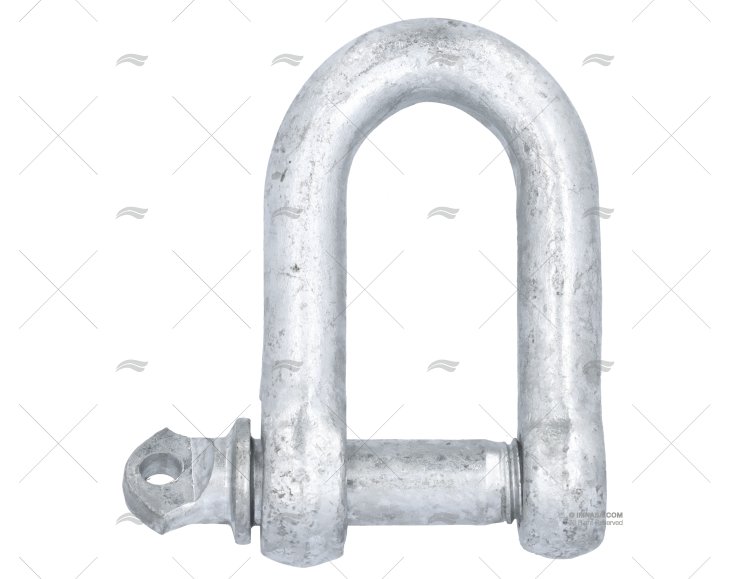 SHACKLE 'D' GALVANIZED 18mm