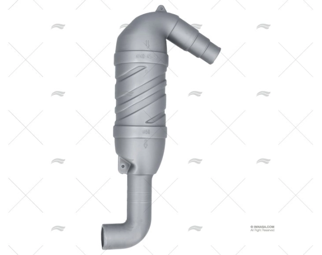 EXHAUST MUFFLER WATERLOCK 40+45+50 90║