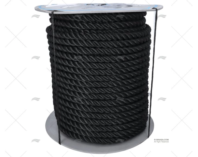CIMA CABLAGGIO 28mm NERO  ALTA TENACITÀ