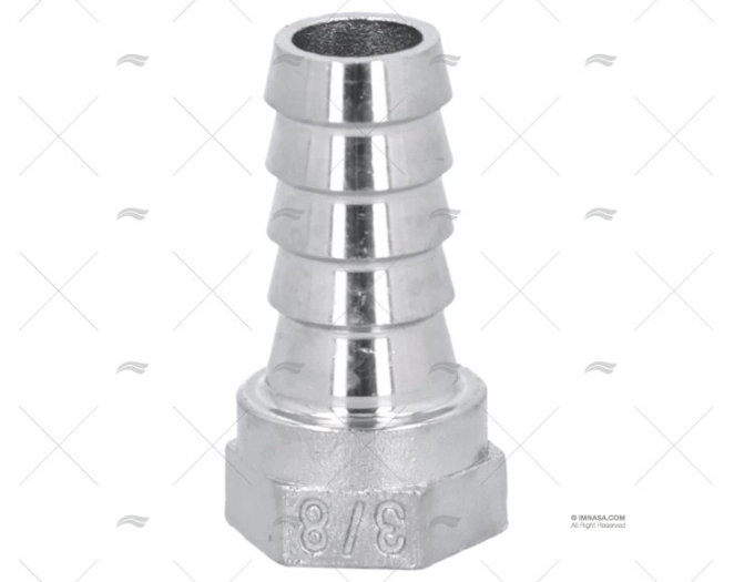RACCORDO INOX H 3/8\"x15mm