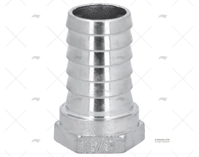 RACCORDO INOX H 3/4"x25mm