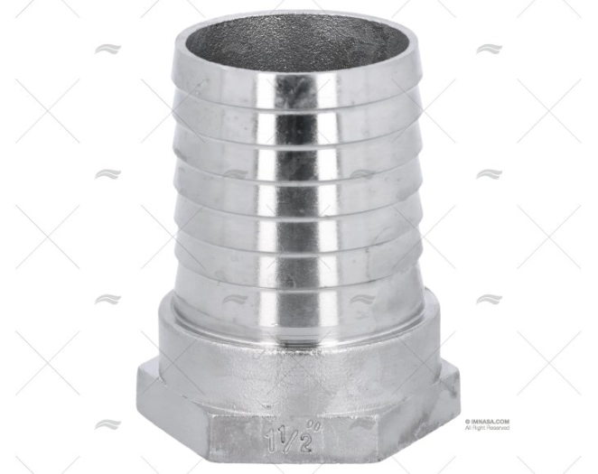 RACCORDO INOX H 1"1/2x45mm