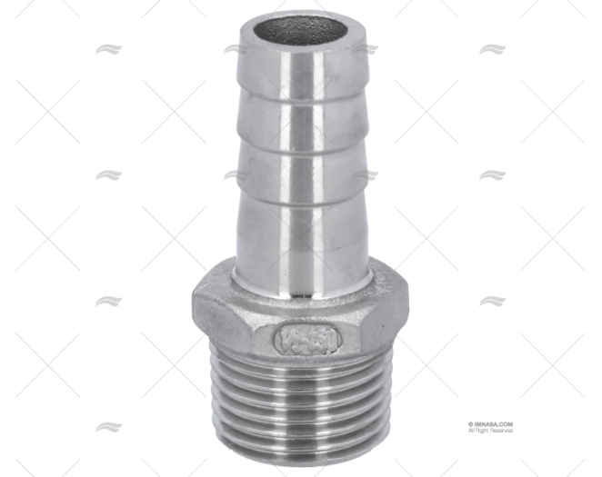 RACCORDO INOX 1/2\"x15mm