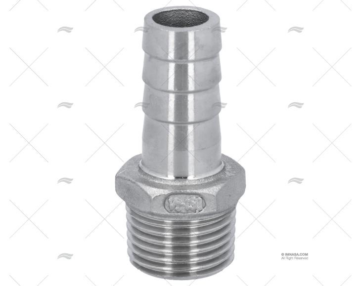RACCORDO INOX 1/2\"x15mm