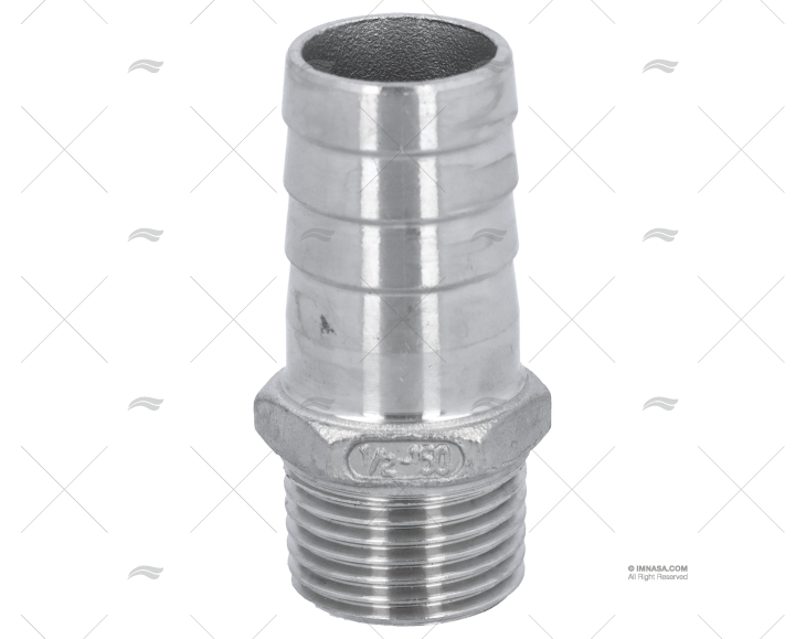 HOSE CONNECTOR MALE 1/2' x 20mm S.S.