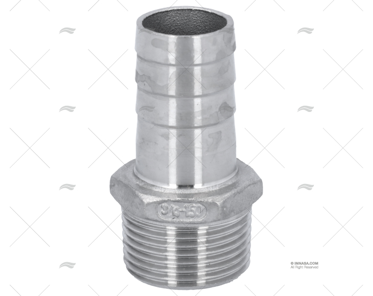HOSE CONNECTOR MALE 3/4' x 20mm S.S.