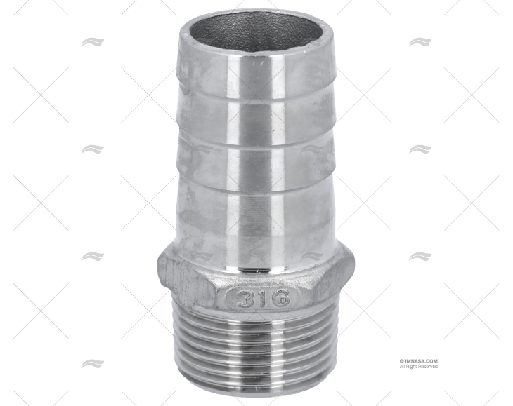 HOSE CONNECTOR MALE 3/4' x 25mm S.S.
