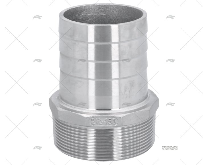 HOSE CONNECTOR MALE 2 1/2' x 63,5mm S.S.