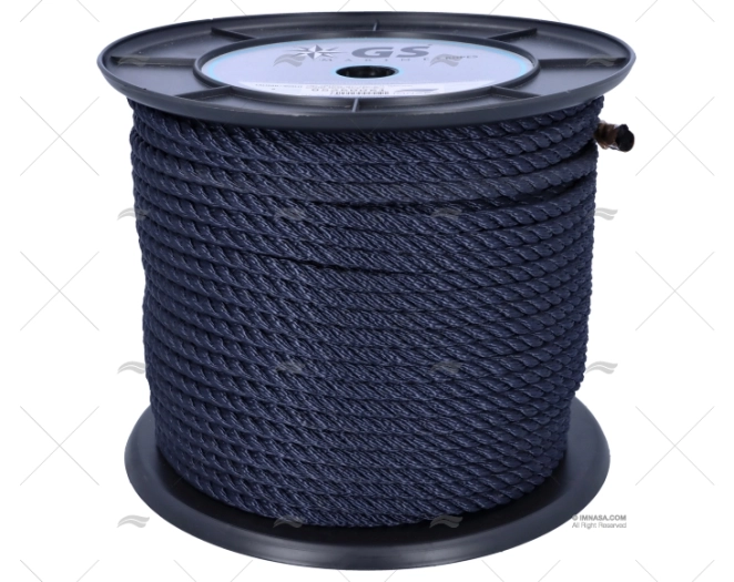 CORDAGE POLYESTER BLEU 6MM