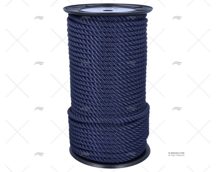 CORDAGE POLYESTER BLEU 12MM