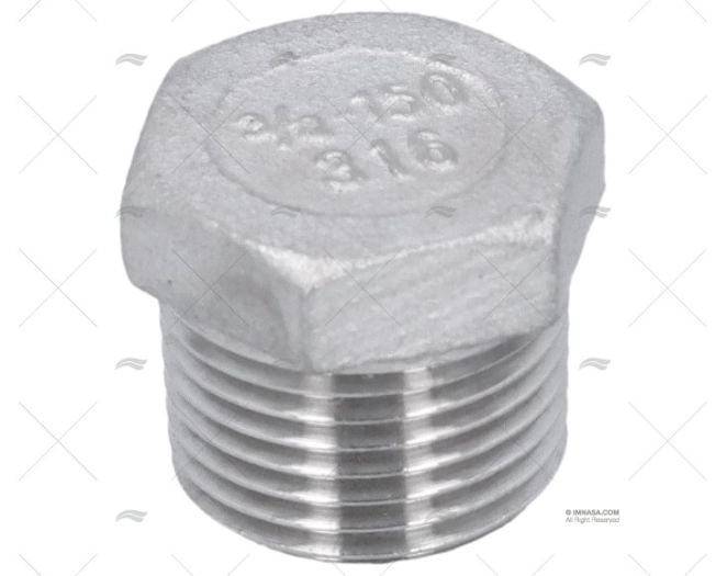 BOUCHON MALE INOX 3/8"