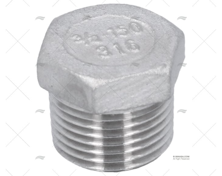 BOUCHON MALE INOX 3/8"