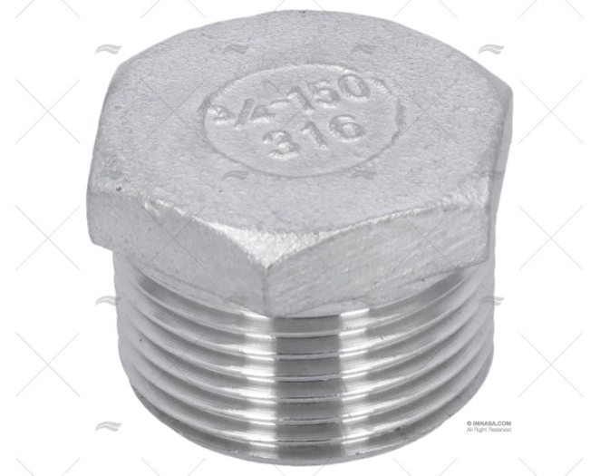 TAMPÃO INOX M 3/4"