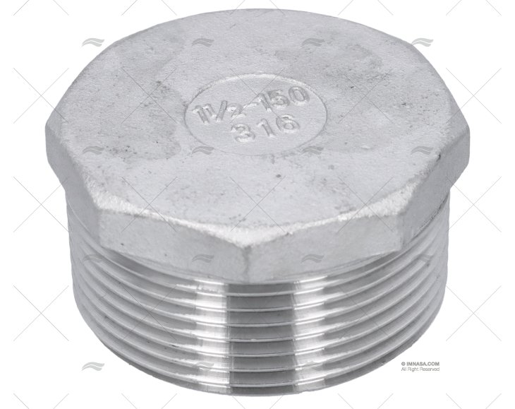 BOUCHON MALE INOX 1 1/2"