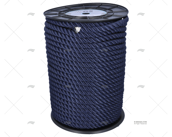 CORDAGE POLYESTER BLEU 16MM