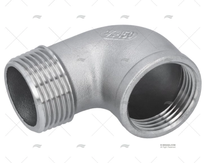 COUDE MALE/FEMELLE INOX 3/4"