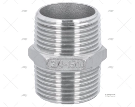 NIPPLO INOX M-M 3/4"