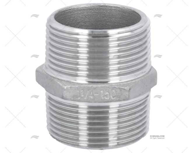 NIPPLO INOX M-M 1"1/4