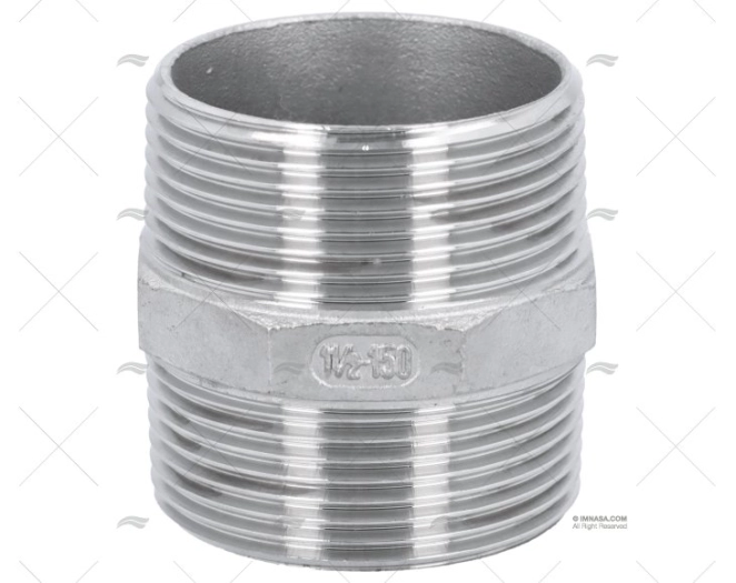 NIPPLO INOX M-M 1"1/2