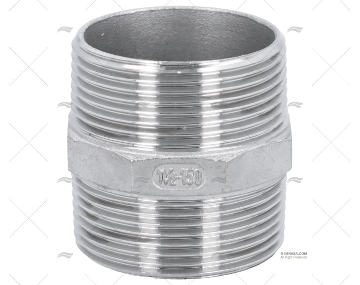 NIPPLO INOX M-M 1"1/2