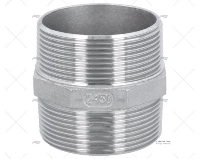 NIPPLO INOX M-M 2"