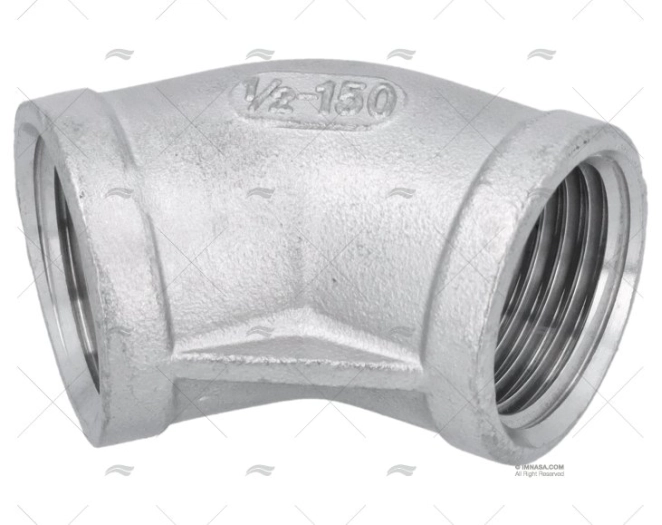 GOMITO INOX F-F 45º 1/2"