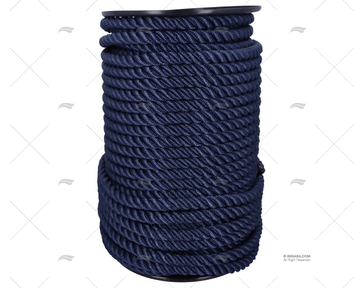 CORDAGE POLYESTER BLEU 20MM