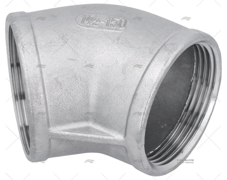 GOMITO INOX F-F 45º 1"1/4