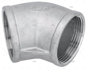 GOMITO INOX F-F 45º 1"1/2
