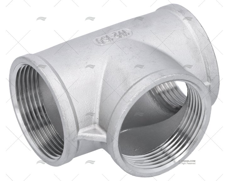 TÊ INOX FÊMEA 1"1/2