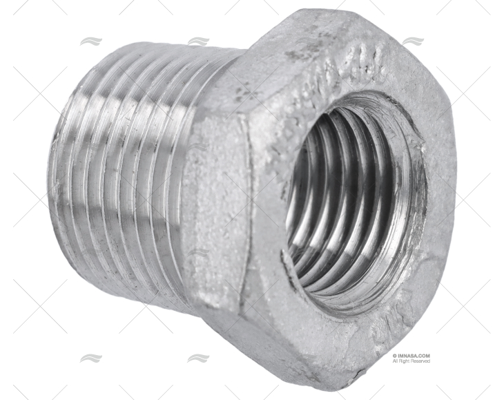 HEX BUSHING MALE 3/8' FEMALE 1/4' S.S.