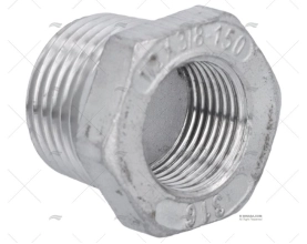 REDUÇÃO INOX M-F 1/2"-3/8"