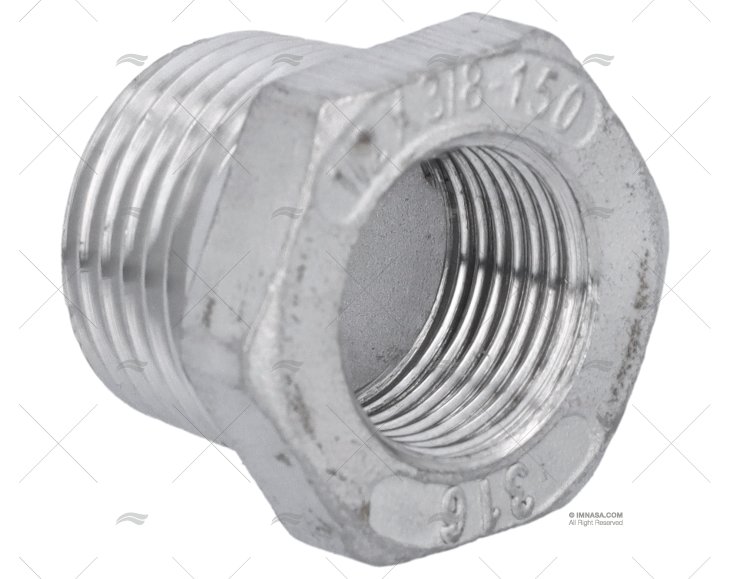 REDUÇÃO INOX M-F 1/2"-3/8"